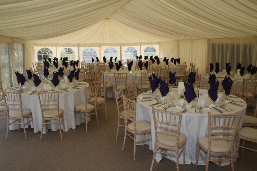 Marquee wedding receptions