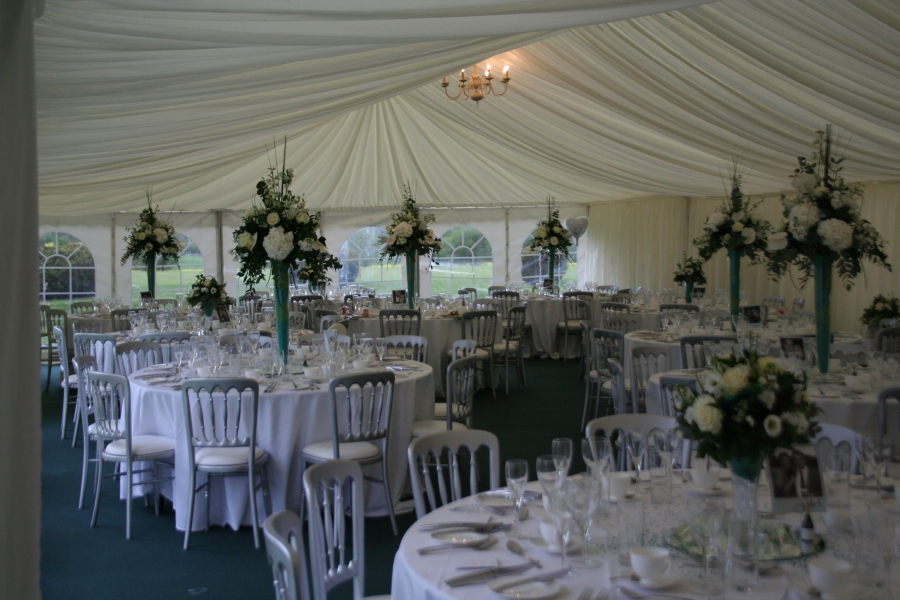 Marquee wedding receptions